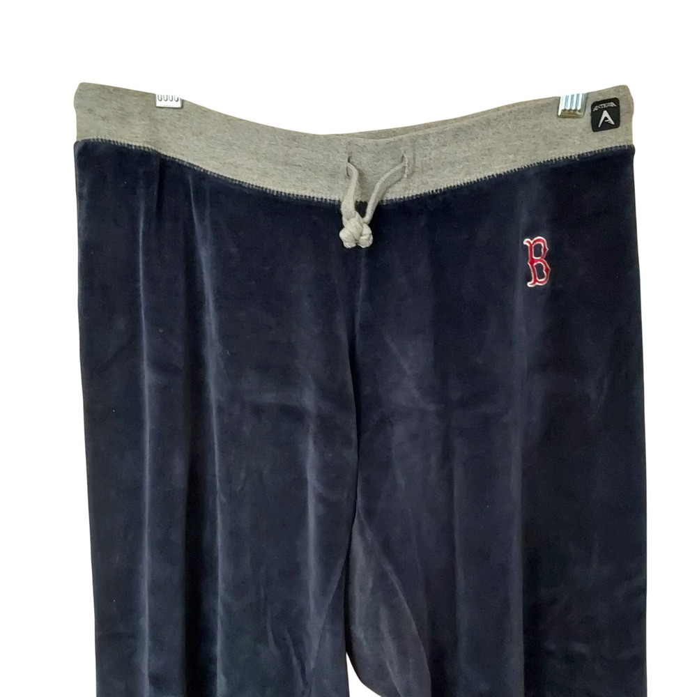 Antigua Boston Red Sox Velour Lounge Pants Sweatpants‎ Women's Large Navy Blue